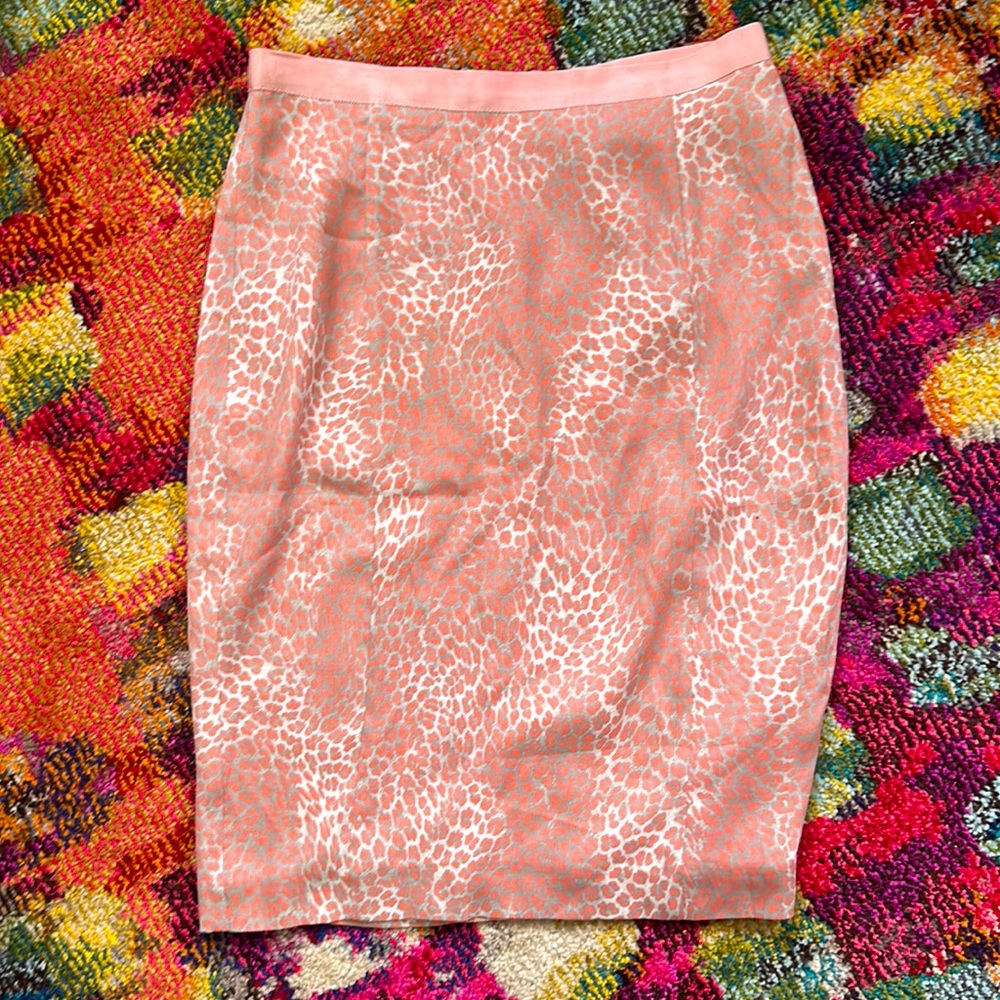 Guess by Marciano Pink Leopard Pencil Skirt 2